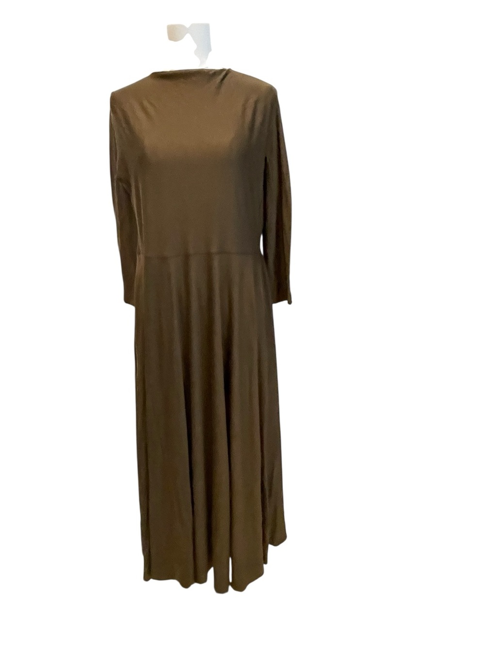 Aspesi olive green long-sleeve midi dress Size:XL NWT